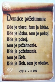 obraz na dreve Domáce požehnanie 