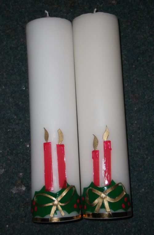 Vianočné olejové sviečky (svieca)