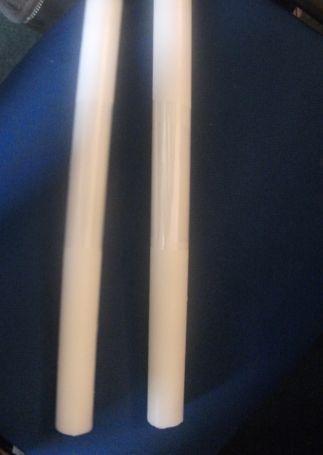 Sviečka biela 66g (3 x 9,5cm) hromničná 