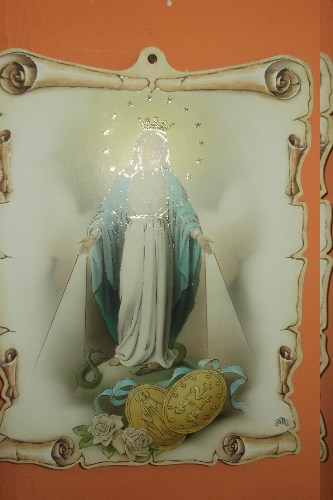 Obraz na dreve- Panna Mária Zázračnej medaily 
