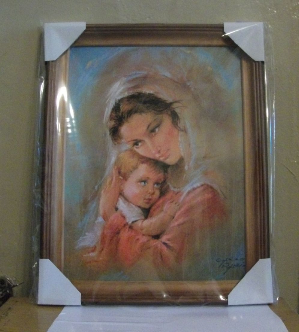 Obraz Panna Mária s Ježiškom 55 x 65 cm