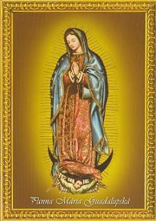 Zasvätenie rodiny Panne Márii Guadalupskej, pohľadnicový formát