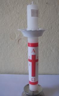 sviečka na Bielu Sobotu s rokom 2019 (malý paškál) 2,5 x 21 cm