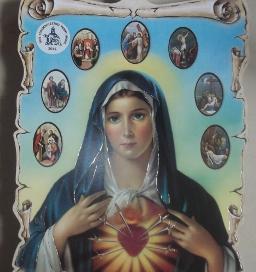 Obraz na dreve Sedembolestná Panna Mária