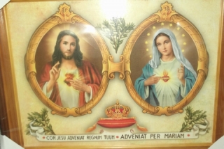 Obraz srdce Panny Márií a Pána Ježiša