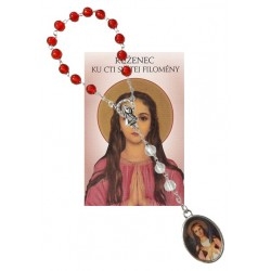 Svätá Filoména - ruženec+ obrázok