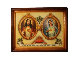 Obraz Srdce Ježišovo a Márie 30x40 cm